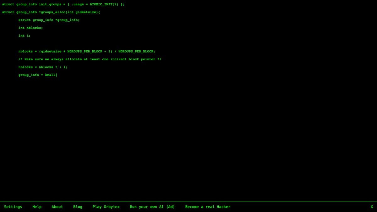 Hacker Typer website
