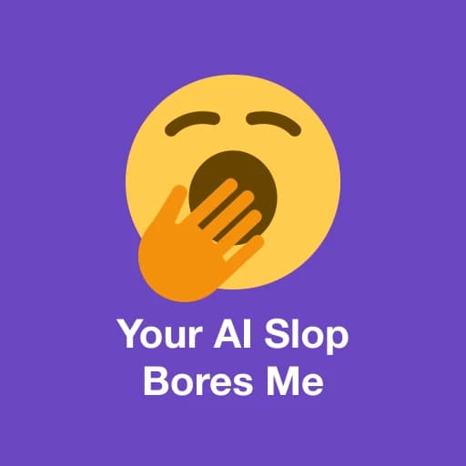 Your AI Slop Bores Me logo